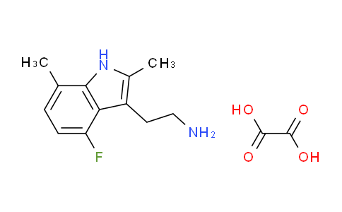 CAS No. 1177357-90-2, 2-(4-Fluoro-2,7-dimethyl-1h-indol-3-yl)ethanamine oxalate