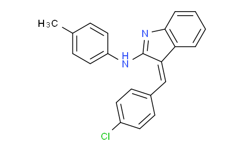 CAS No. 139678-46-9, 3-(4-Chlorobenzylidene)-N-(p-tolyl)-3H-indol-2-amine