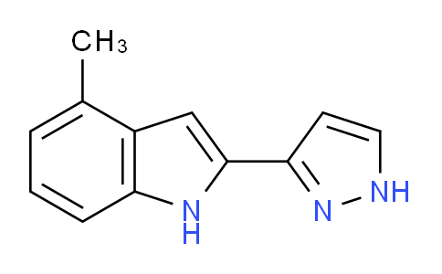 CAS No. 827317-37-3, 4-Methyl-2-(1H-pyrazol-3-yl)-1H-indole