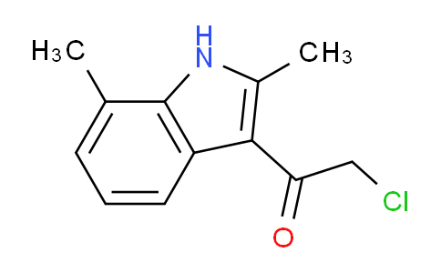 CAS No. 1134334-67-0, 2-Chloro-1-(2,7-dimethyl-1H-indol-3-yl)ethanone