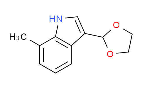 CAS No. 773088-58-7, 3-(1,3-Dioxolan-2-yl)-7-methyl-1H-indole