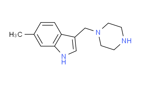 CAS No. 1368941-35-8, 6-Methyl-3-(piperazin-1-ylmethyl)-1H-indole