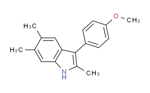 CAS No. 1265145-30-9, 3-(4-Methoxyphenyl)-2,5,6-trimethyl-1H-indole