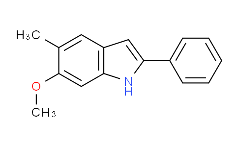 CAS No. 919090-41-8, 6-Methoxy-5-methyl-2-phenyl-1H-indole