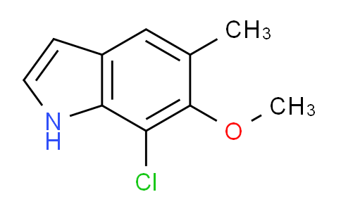 CAS No. 1260382-72-6, 7-Chloro-6-methoxy-5-methyl-1H-indole