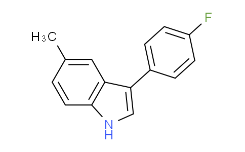 CAS No. 141306-09-4, 3-(4-Fluorophenyl)-5-methyl-1H-indole