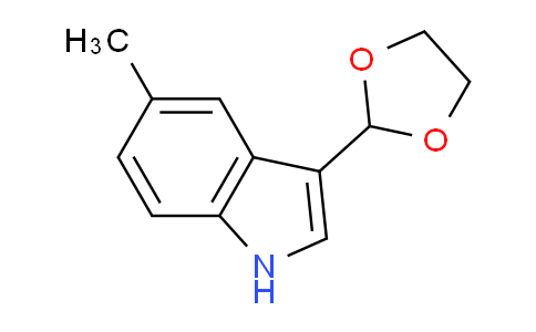 CAS No. 773094-42-1, 3-(1,3-Dioxolan-2-yl)-5-methyl-1H-indole