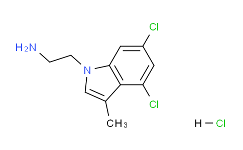 CAS No. 1956327-44-8, 2-(4,6-Dichloro-3-methyl-1H-indol-1-yl)ethanamine hydrochloride
