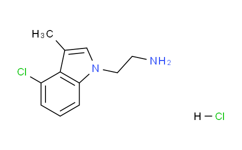 CAS No. 1956383-36-0, 2-(4-Chloro-3-methyl-1H-indol-1-yl)ethanamine hydrochloride