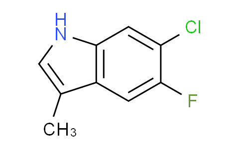 CAS No. 169673-97-6, 6-Chloro-5-fluoro-3-methyl-1H-indole