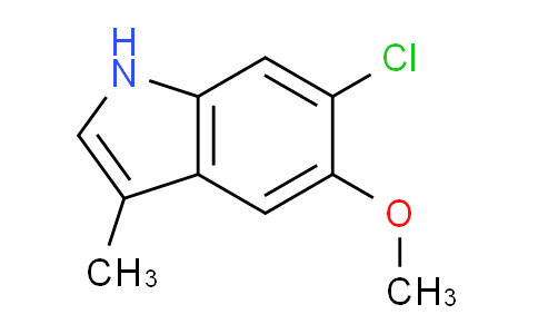 CAS No. 172170-01-3, 6-Chloro-5-methoxy-3-methyl-1H-indole