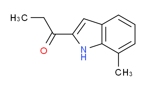 CAS No. 61258-71-7, 1-(7-Methyl-1H-indol-2-yl)propan-1-one