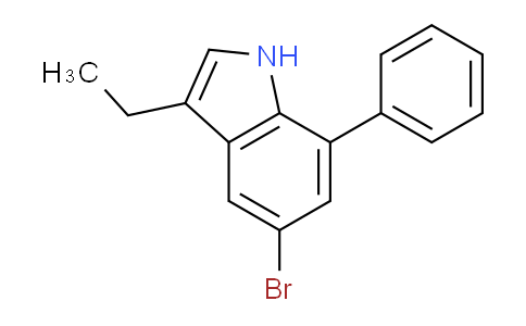 CAS No. 918446-44-3, 5-Bromo-3-ethyl-7-phenyl-1H-indole