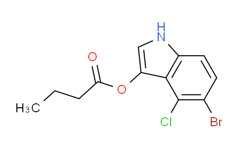 CAS No. 129541-43-1, 5-Bromo-4-chloro-1H-indol-3-yl butyrate