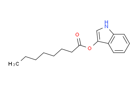 CAS No. 133950-66-0, 1H-Indol-3-yl octanoate