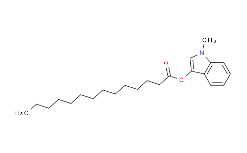 CAS No. 24263-92-1, 1-Methyl-1H-indol-3-yl tetradecanoate