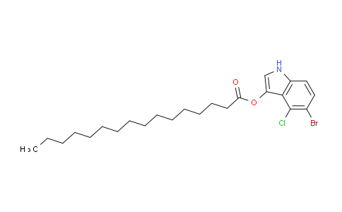 CAS No. 341972-98-3, 5-Bromo-4-chloro-1H-indol-3-yl palmitate
