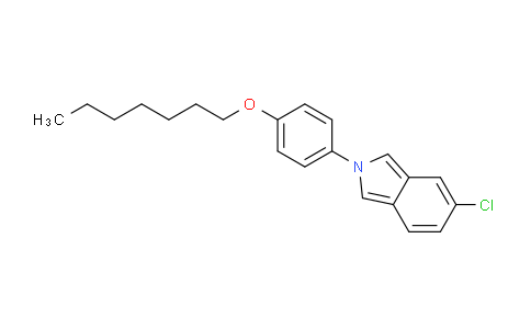 CAS No. 189884-41-1, 5-Chloro-2-(4-(heptyloxy)phenyl)-2H-isoindole