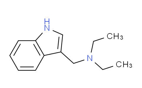 CAS No. 46397-90-4, N-((1H-Indol-3-yl)methyl)-N-ethylethanamine