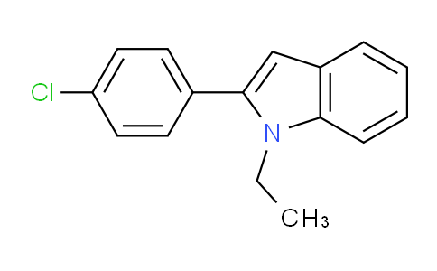 CAS No. 131197-07-4, 2-(4-Chlorophenyl)-1-ethyl-1H-indole