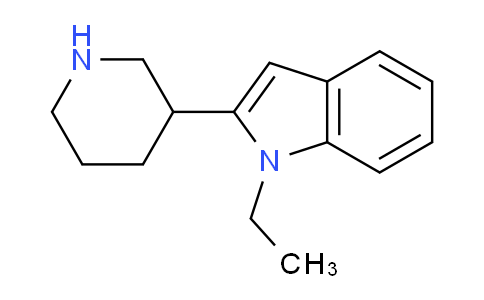 CAS No. 1447958-97-5, 1-Ethyl-2-(piperidin-3-yl)-1H-indole