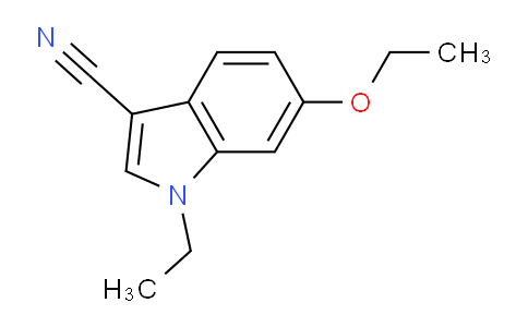 CAS No. 876733-15-2, 6-Ethoxy-1-ethyl-1H-indole-3-carbonitrile