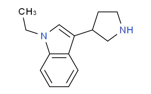 CAS No. 804443-56-9, 1-Ethyl-3-(pyrrolidin-3-yl)-1H-indole