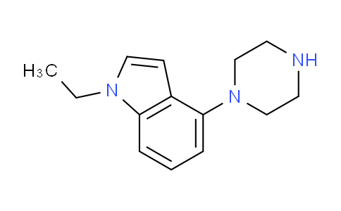 CAS No. 511232-04-5, 1-Ethyl-4-(piperazin-1-yl)-1H-indole