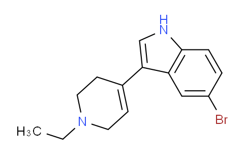 CAS No. 1958063-10-9, 5-Bromo-3-(1-ethyl-1,2,3,6-tetrahydropyridin-4-yl)-1H-indole