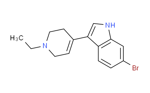 CAS No. 1958106-14-3, 6-Bromo-3-(1-ethyl-1,2,3,6-tetrahydropyridin-4-yl)-1H-indole