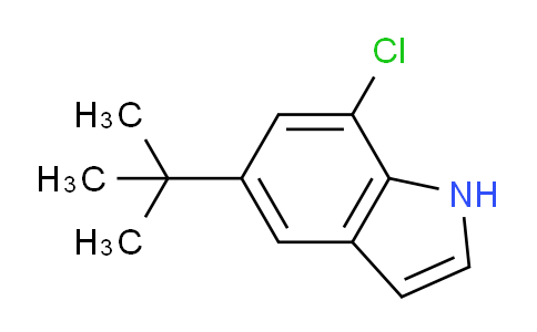 CAS No. 180623-90-9, 5-(tert-Butyl)-7-chloro-1H-indole