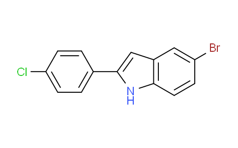 CAS No. 881040-30-8, 5-Bromo-2-(4-chlorophenyl)-1h-indole