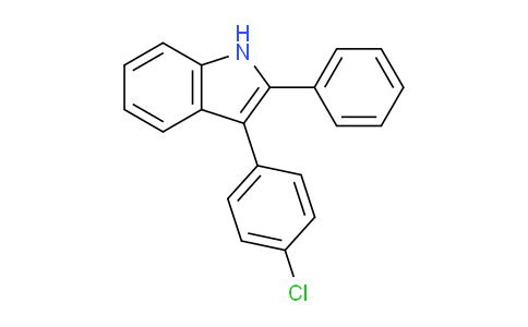 CAS No. 143360-82-1, 3-(4-Chlorophenyl)-2-phenyl-1H-indole