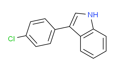 CAS No. 62236-80-0, 3-(4-Chlorophenyl)-1H-indole