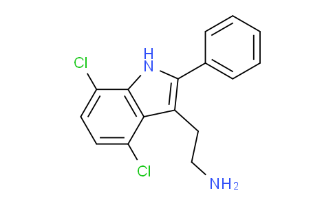 CAS No. 519003-54-4, 2-(4,7-Dichloro-2-phenyl-1H-indol-3-yl)ethanamine