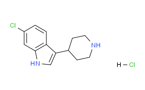 CAS No. 185255-74-7, 6-Chloro-3-(piperidin-4-yl)-1H-indole hydrochloride