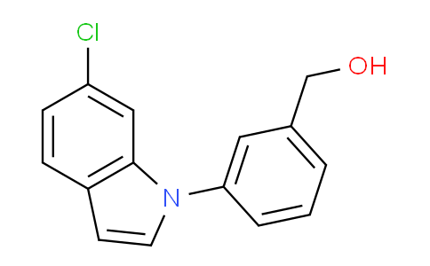 CAS No. 1349717-47-0, (3-(6-Chloro-1H-indol-1-yl)phenyl)methanol