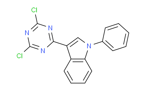 CAS No. 35252-64-3, 3-(4,6-Dichloro-1,3,5-triazin-2-yl)-1-phenyl-1H-indole