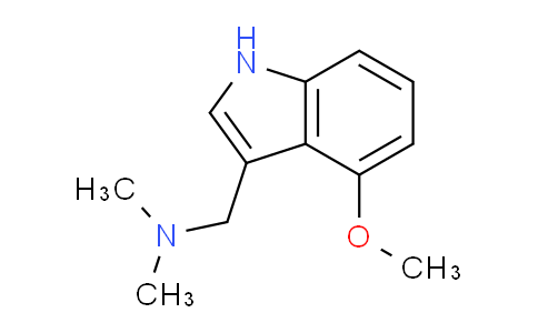 CAS No. 52335-75-8, 1-(4-Methoxy-1H-indol-3-yl)-N,N-dimethylmethanamine