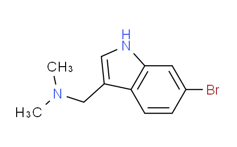 CAS No. 59609-63-1, 1-(6-Bromo-1H-indol-3-yl)-N,N-dimethylmethanamine