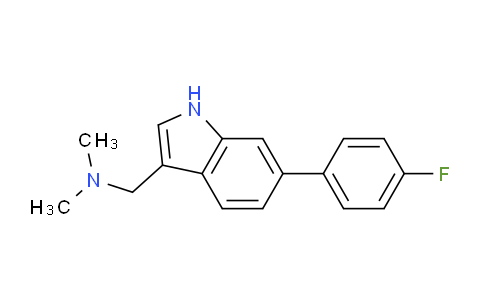 CAS No. 1214377-52-2, (6-(4-Fluorophenyl)-1H-indol-3-yl)-N,N-dimethylmethanamine