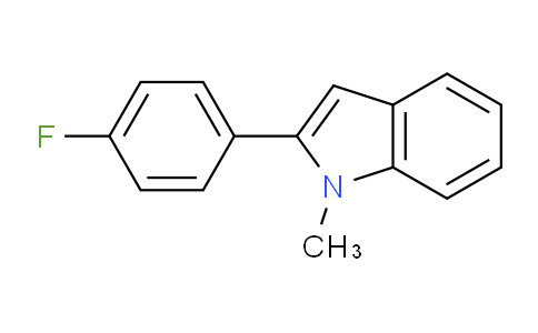 CAS No. 145133-64-8, 2-(4-Fluorophenyl)-1-methyl-1H-indole