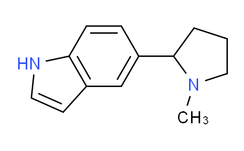 CAS No. 1355226-51-5, 5-(1-Methylpyrrolidin-2-yl)-1H-indole