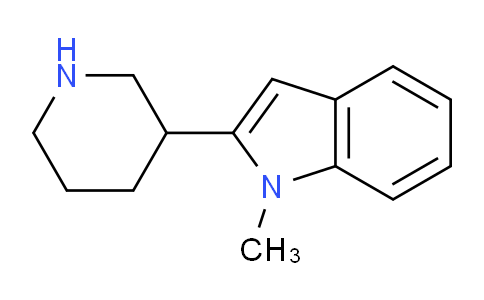 CAS No. 1260820-02-7, 1-Methyl-2-(piperidin-3-yl)-1H-indole