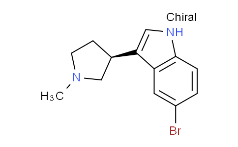 CAS No. 1266317-80-9, (S)-5-Bromo-3-(1-methylpyrrolidin-3-yl)-1H-indole