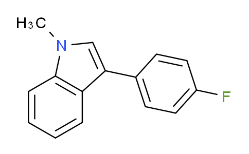 CAS No. 93957-59-6, 3-(4-Fluorophenyl)-1-methyl-1H-indole
