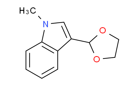 CAS No. 773093-52-0, 3-(1,3-Dioxolan-2-yl)-1-methyl-1H-indole