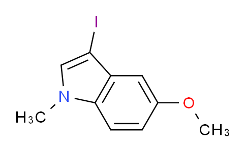 CAS No. 1005349-15-4, 3-Iodo-5-methoxy-1-methyl-1H-indole