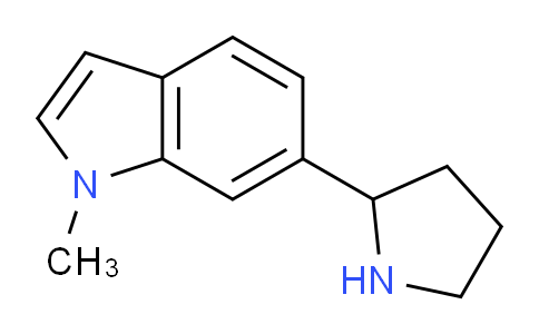 CAS No. 1513401-85-8, 1-Methyl-6-(pyrrolidin-2-yl)-1H-indole