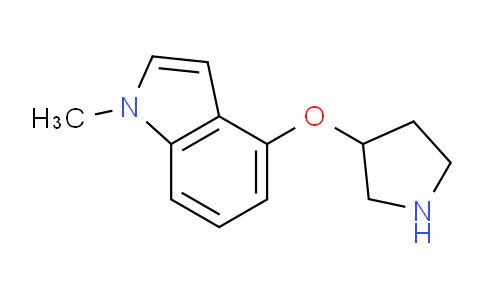 CAS No. 786607-54-3, 1-Methyl-4-(pyrrolidin-3-yloxy)-1H-indole